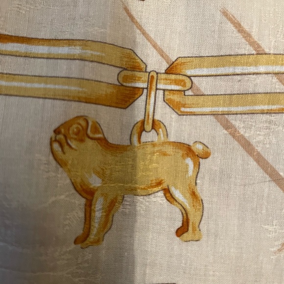 Burberry scarf nwot cotton clean. Hidden background flowers - Picture 8 of 12